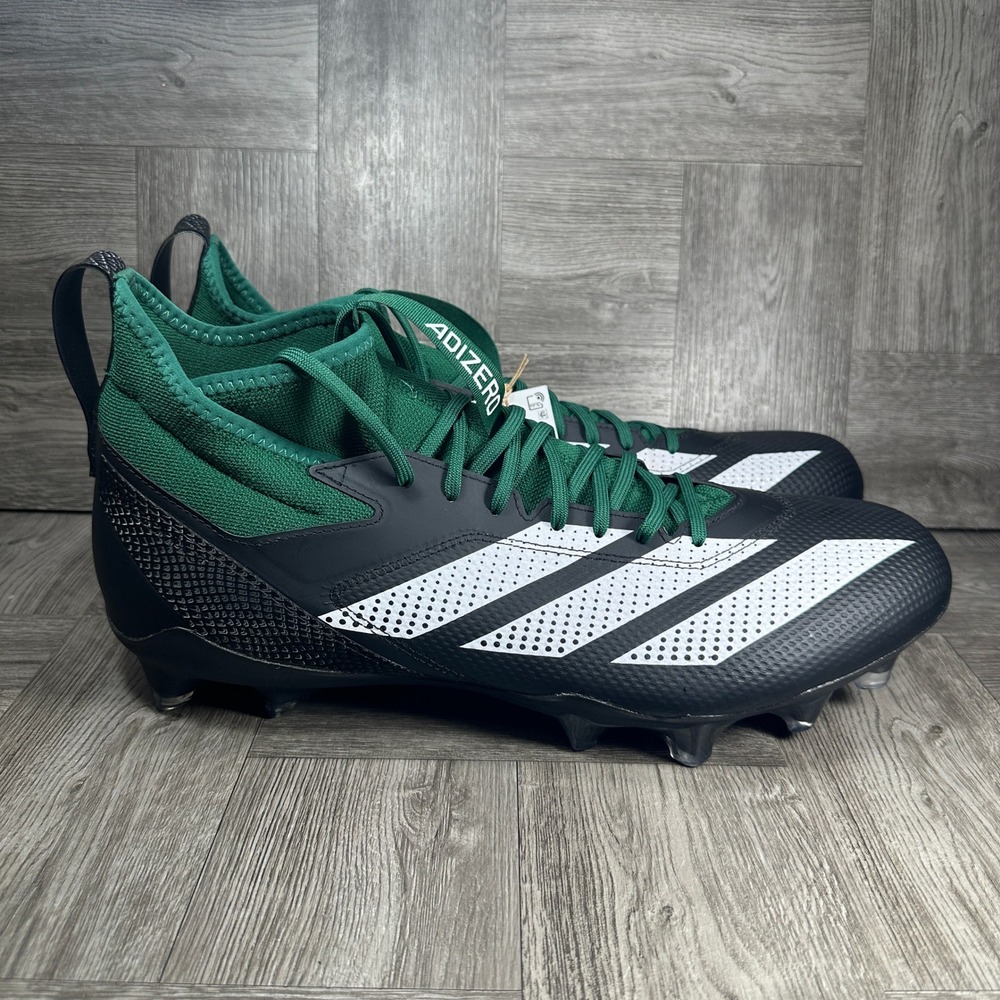 Adidas Football Cleats Mens 16 Black Green White Adizero Impact NEW IE1409